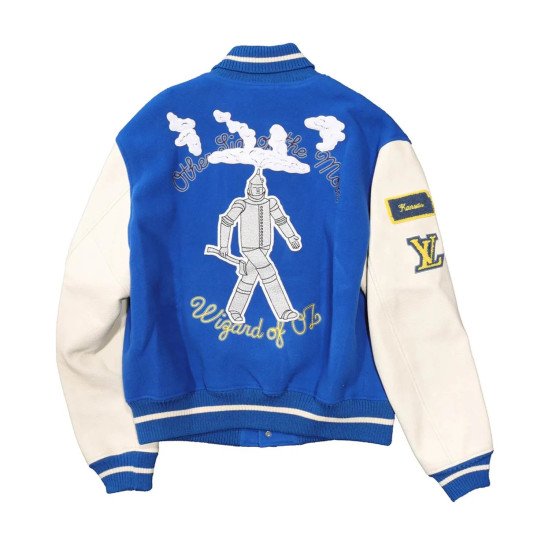 Wizard of Oz Plain Rainbow Varsity Jacket