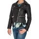 Women Quilted Biker Leather Jacket