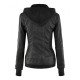 Women's Black Fitted Leather Bomber Jacket