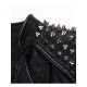 Women's Punk Stylish Studded Leather Moto Jacket