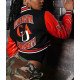 Women’s Clark Atlanta University Black and Red Varsity Jacket