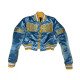 Women’s Cropped Southern University Satin Jacket