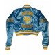 Women’s Cropped Southern University Satin Jacket