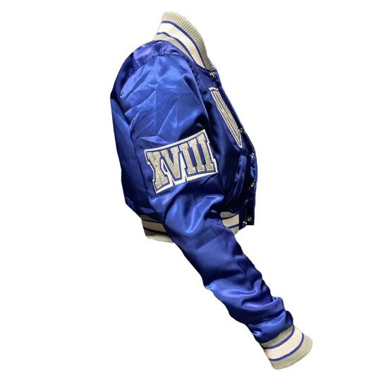 Women’s Hampton University Royal Satin Jacket