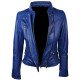 Women’s Slim Fit Leather Biker Jacket