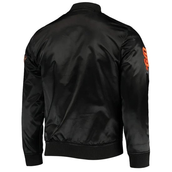 Wordmark San Francisco Giants Black Satin Jacket