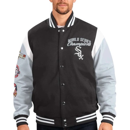 World Series Champions Chicago White Sox Black Gray Jacket