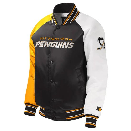 Youth Pittsburgh Penguins Varsity Satin Jacket